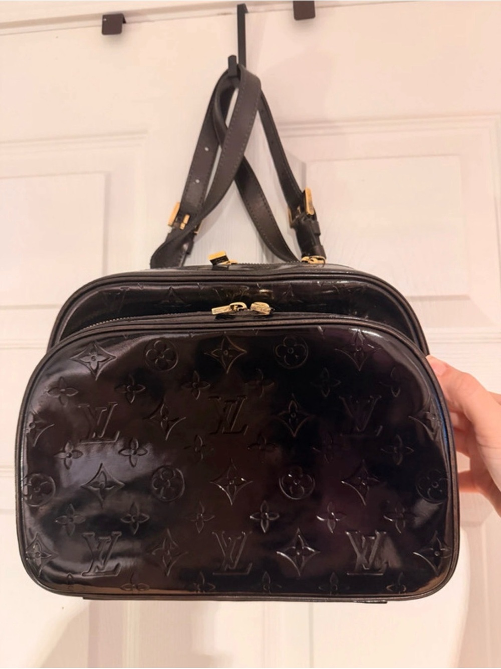 Repainted! Authentic Louis Vuitton Monogram Vernis Murray backpack